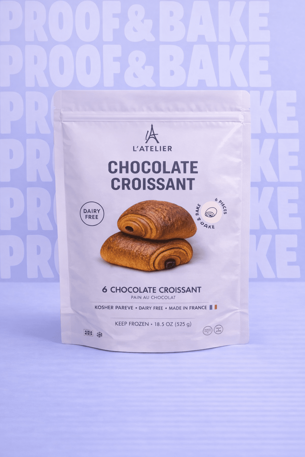 Chocolate Croissant - 6 pieces (box of 15 packs) - L'Atelier K LLC (US)